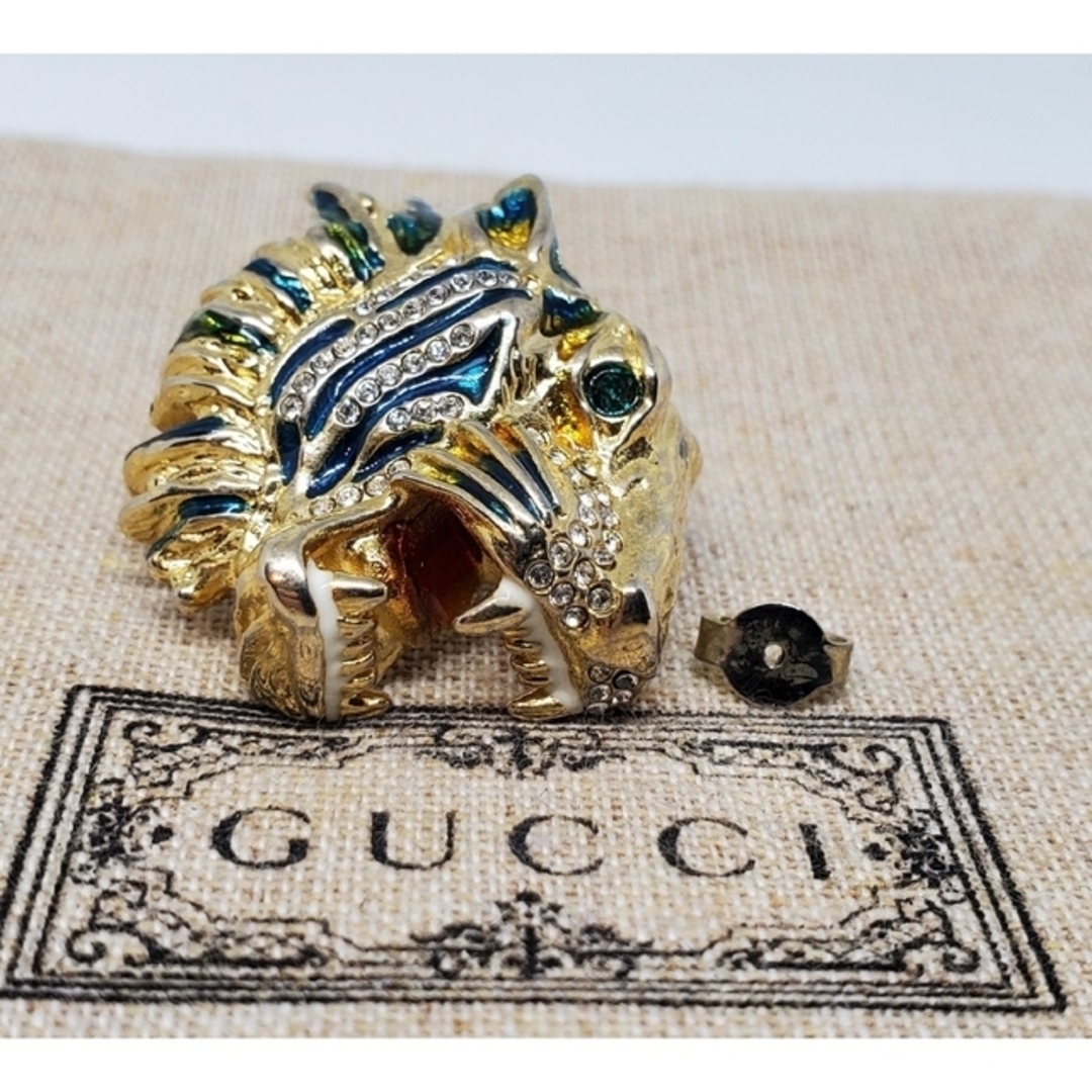 贅沢屋の 【超レア廃盤美品】GUCCI ピアス ラインストーン ビジュ