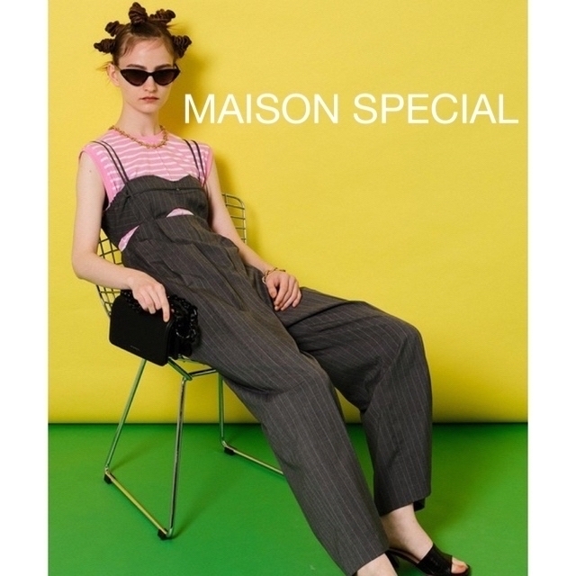 MAISON SPECIAL(メゾンスペシャル)の最終価格お値引き不可/MAISONSPECIAL ブラトップオールインワン　38 レディースのパンツ(オールインワン)の商品写真