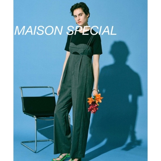 MAISON SPECIAL(メゾンスペシャル)の最終価格お値引き不可/MAISONSPECIAL ブラトップオールインワン　38 レディースのパンツ(オールインワン)の商品写真