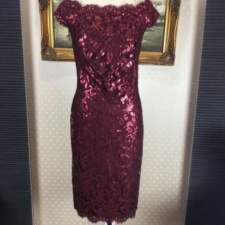 タダシショウジ(TADASHI SHOJI)の新品☆TADASHI SHIJO サイズ6 【T48】(ひざ丈ワンピース)