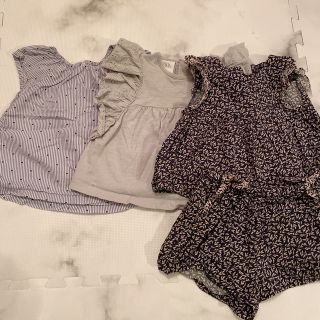 ザラキッズ(ZARA KIDS)のZARA 4点セット　トップス　ボトムス　70cm 80cm(Ｔシャツ)