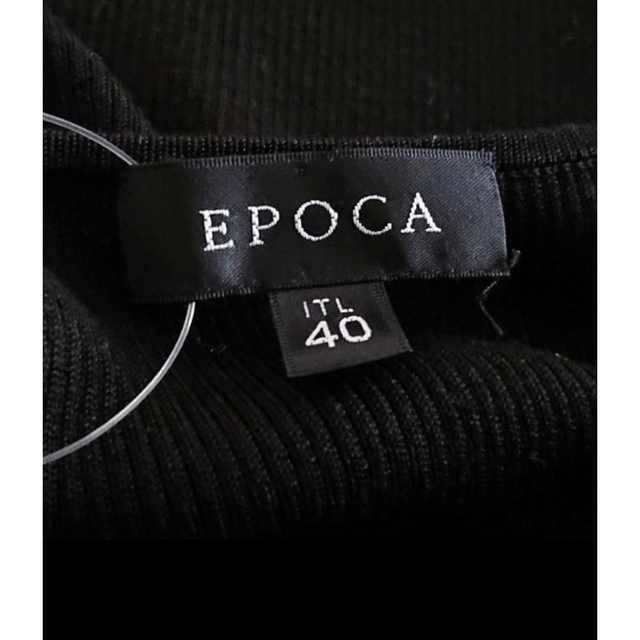 EPOCA(エポカ)のエポカ 半袖カットソー サイズ40 M - 黒 レディースのトップス(タンクトップ)の商品写真
