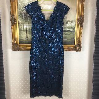 タダシショウジ(TADASHI SHOJI)の新品☆TADASHI SHIJO サイズ4 【T49】(ひざ丈ワンピース)