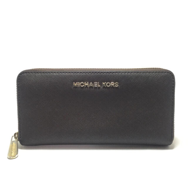 Michael Kors(マイケルコース)のマイケルコース★ラウンドファスナー長財布★レザー★茶【鑑定済☆正規品】 レディースのファッション小物(財布)の商品写真