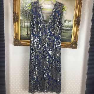 タダシショウジ(TADASHI SHOJI)の新品☆TADASHI SHIJO サイズ6【T52】(ひざ丈ワンピース)