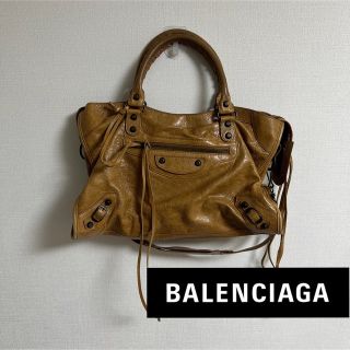 バレンシアガ(Balenciaga)のバレンシアガ クラシック ザ シティ ハンドバッグ キャメル(ハンドバッグ)