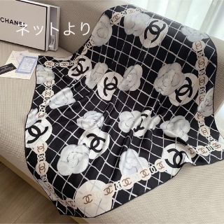 CHANEL - 【新品未使用】シャネル 入手困難 定番 スカーフ カメリア