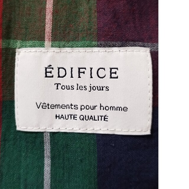 EDIFICE(エディフィス)の極美品　エディフィス　マドラスチェック柄ジャケット メンズのジャケット/アウター(テーラードジャケット)の商品写真