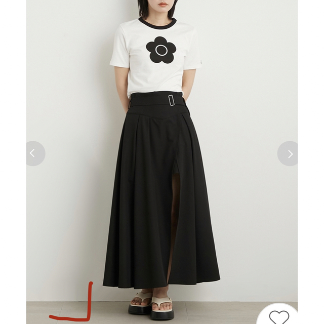 Lily Brown(リリーブラウン)のLILY BROWN×MARY QUANTバリエーションクロップドTシャツ レディースのトップス(Tシャツ(半袖/袖なし))の商品写真