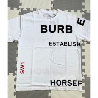 最高デザイン】 バーバリー ラバーロゴ ビックロゴ Tシャツ ゆるだぼ