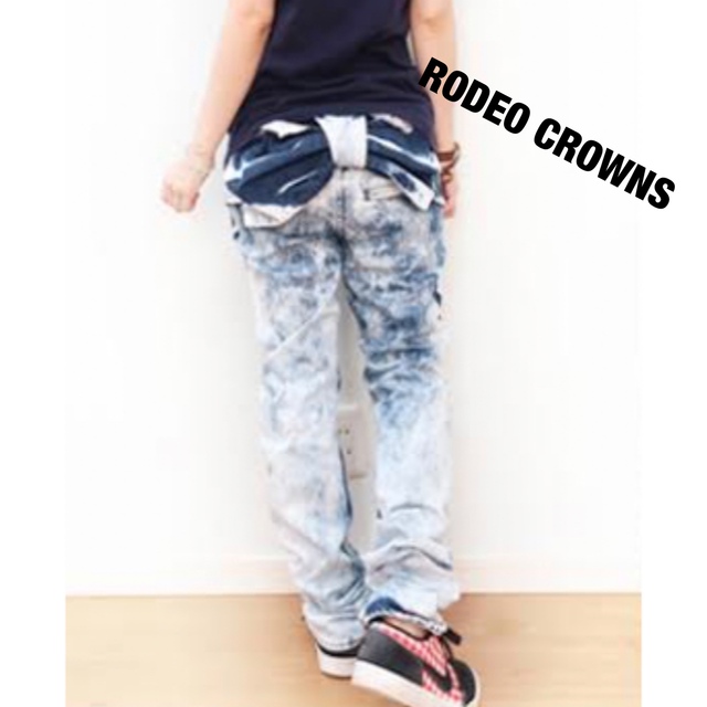 【新品タグ付】ロデオクラウンズ RODEO CROWNS バックリボン デニム