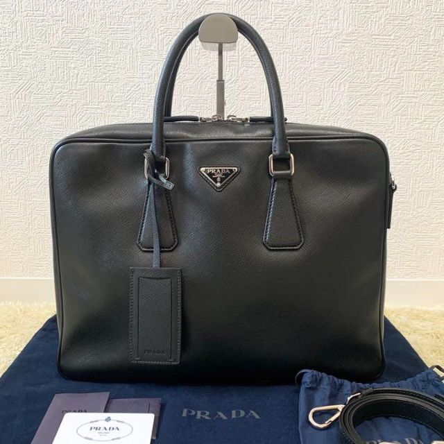 大放出セール】 PRADA - プラダ ビジネスバッグ 2way 三角プレート