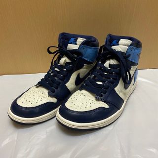 ジョーダン(Jordan Brand（NIKE）)のエアジョーダン1 レトロハイOG オブシディアン/ユニバーシティブルー 28cm(スニーカー)