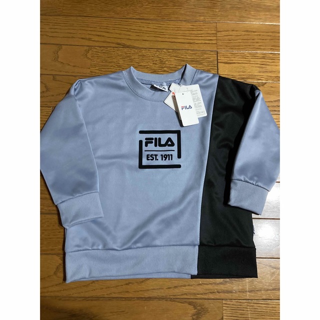 FILA(フィラ)のFILA ブルー　トレーナー　110 キッズ/ベビー/マタニティのキッズ服男の子用(90cm~)(Tシャツ/カットソー)の商品写真