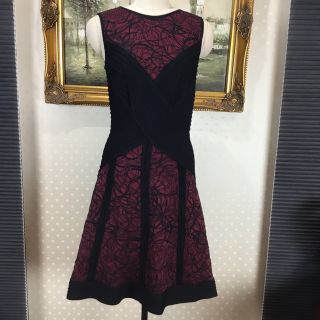 タダシショウジ(TADASHI SHOJI)の新品☆ TADASHI SHIJO サイズXS 【T60】(ひざ丈ワンピース)