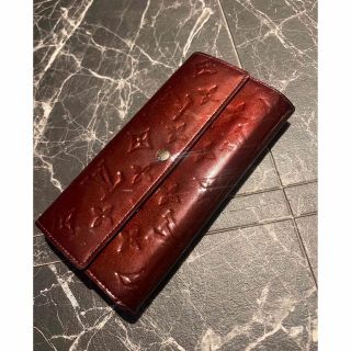 ルイヴィトン(LOUIS VUITTON)のLOUIS VUITTON ルイヴィト LV 長財布 ヴェルニ 赤 RED(財布)