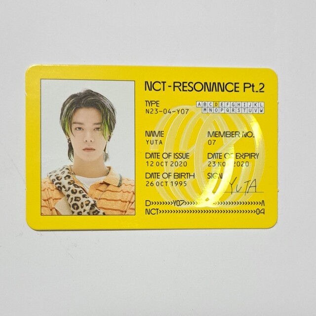 NCT2020 ユウタ トレカ エンタメ/ホビーのタレントグッズ(アイドルグッズ)の商品写真