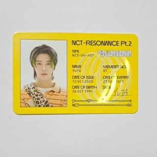 NCT2020 ユウタ トレカ(アイドルグッズ)