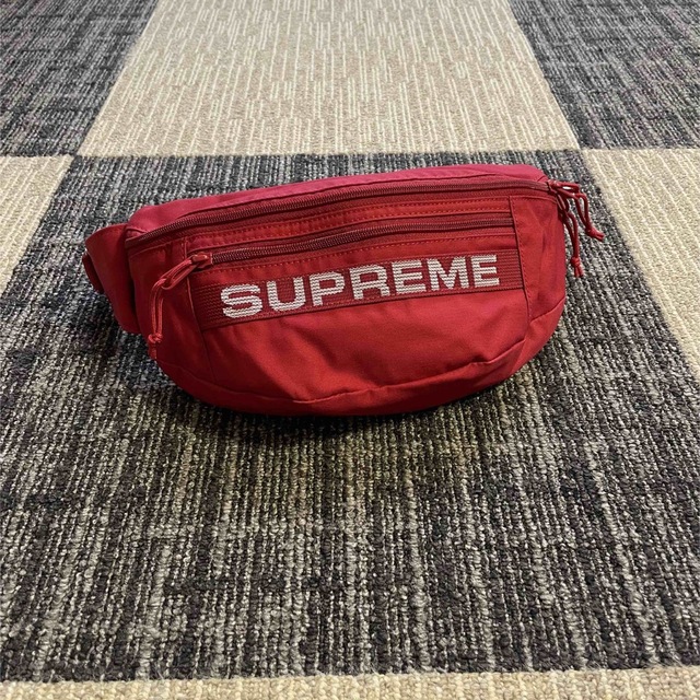 23SS Supreme Field Waist Bag Red