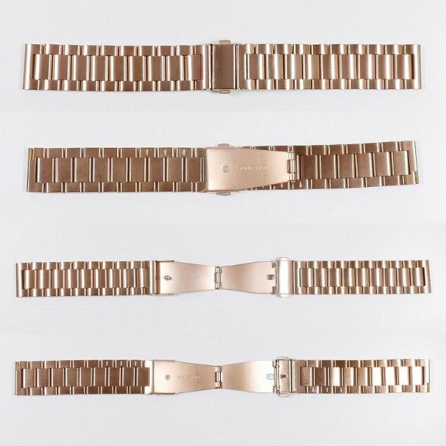 OMEGA(オメガ)のスウォッチ×オメガ 対応メタルブレス ローズゴールド Ｄバックル付き メンズの時計(金属ベルト)の商品写真