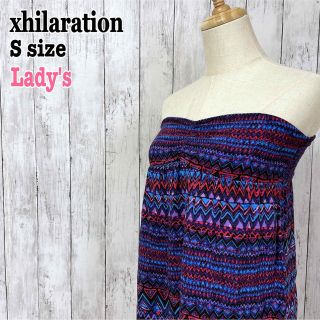 xhilaration ベアトップミニワンピース ミニドレス エスニック海外古着(ミニワンピース)