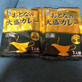 レストラン仕様おとなの大盛りカレー2袋中辛(レトルト食品)