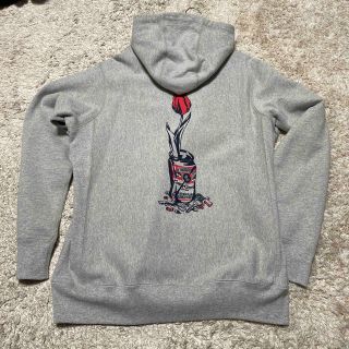 WASTED YOUTH  GREY LOGO HOODY