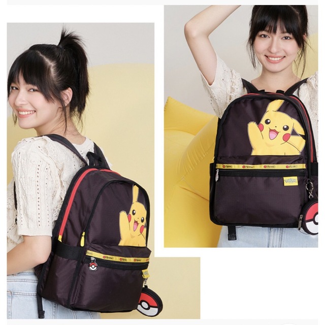注目の注目のピカチュウ レスポートサック リュック バックパック