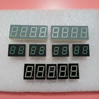 電子工作 ７セグ LED 4桁＊2個 + 2桁＊4個 + 1桁＊5個(各種パーツ)