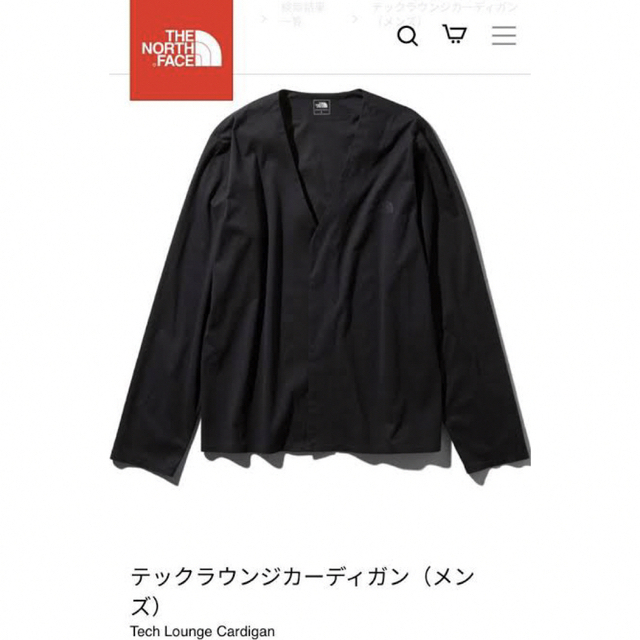 THE NORTH FACE(ザノースフェイス)のTHE NORTH FACE テックラウンジカーディガン XL ブラック メンズのトップス(カーディガン)の商品写真