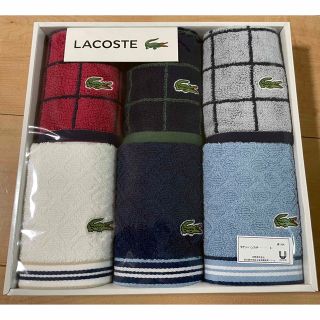 ラコステ(LACOSTE)のそーちゃん様専用LACOSTE タオルハンカチ６枚　箱入り(ハンカチ/ポケットチーフ)