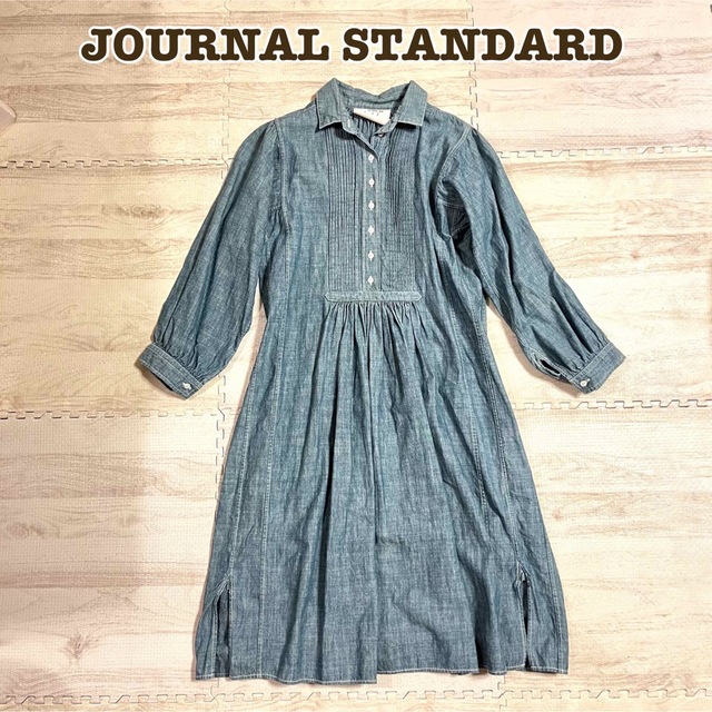 JOURNAL STANDARD(ジャーナルスタンダード)のジャーナルスタンダード ワンピース デニムワンピース ギャザー レディースのワンピース(ロングワンピース/マキシワンピース)の商品写真