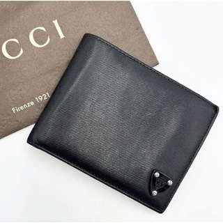 グッチ(Gucci)のGUCCI グッチ 折り財布 コンパクトウォレット ヒステリア ブラック(折り財布)