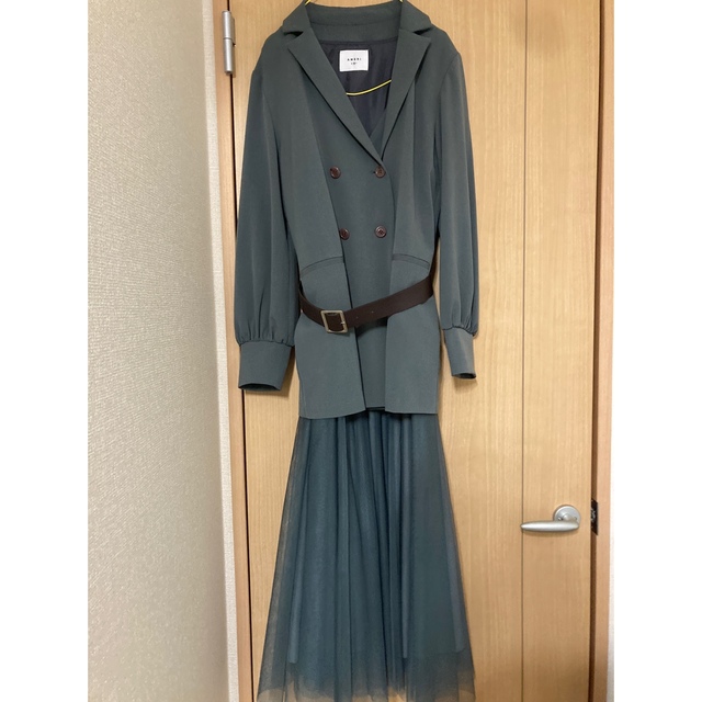 Ameri VINTAGE(アメリヴィンテージ)のAmeri VINTAGE TRINITY JKT TULLE DRESS レディースのフォーマル/ドレス(ロングドレス)の商品写真