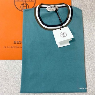 エルメス(Hermes)の完全正規品 新品未使用 エルメス 2023ss Lサイズ ニット半袖 Tシャツ(Tシャツ/カットソー(半袖/袖なし))