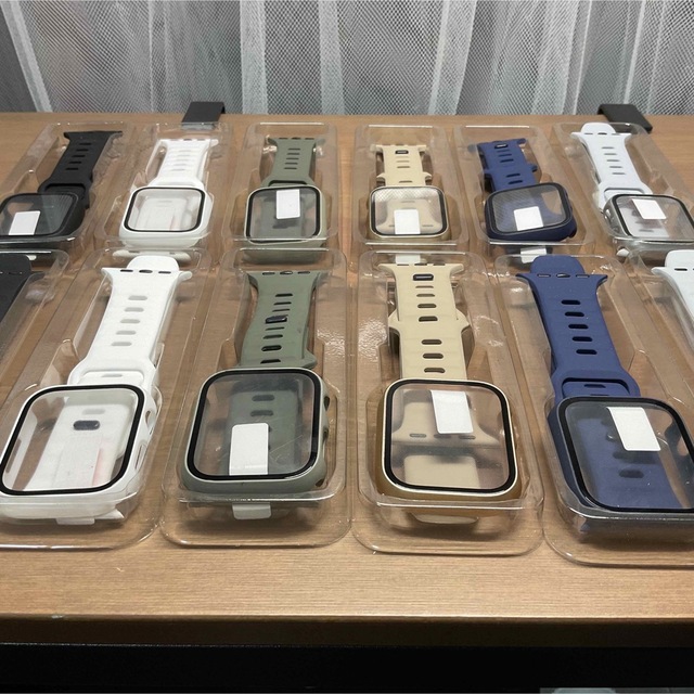 Apple Watch(アップルウォッチ)のApple Watch ケース バンド セット 韓国 シンプル コーデ 高品質 メンズの時計(ラバーベルト)の商品写真