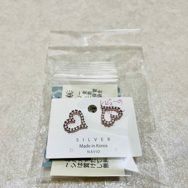 未開封　未使用　ハートピアス レディースのアクセサリー(ピアス)の商品写真