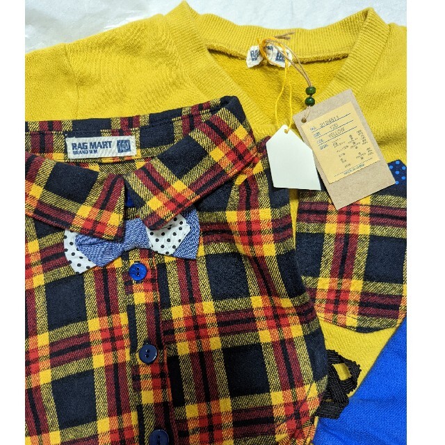 RAG MART(ラグマート)の新品　RAGMART付け衿付きトレーナー キッズ/ベビー/マタニティのキッズ服女の子用(90cm~)(Tシャツ/カットソー)の商品写真