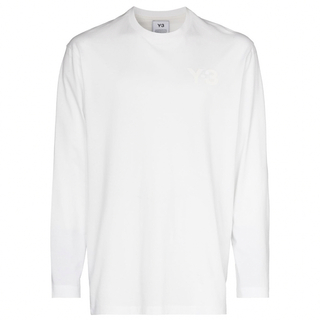 ワイスリー(Y-3)のY-3  メンズ　ロゴロングTシャツ　ホワイト　M(Tシャツ/カットソー(七分/長袖))
