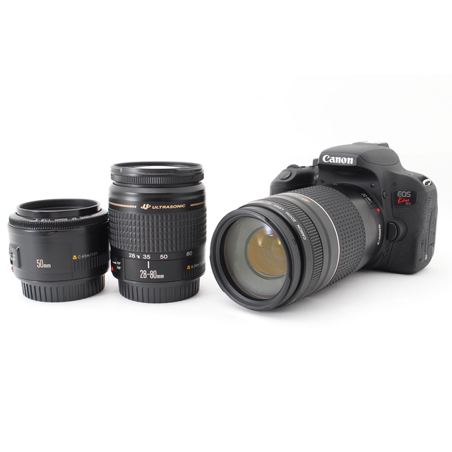Canon EOS Kiss X9i標準&望遠&単焦点トリプルレンズセット