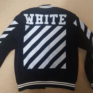 値下げ!正規品 美品 オフホワイト OFF-WHITE スタジャン-