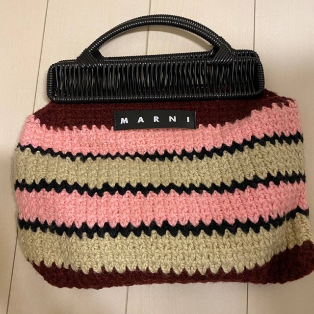 MARNI マルニ フラワーカフェ クロシェハンドバッグ