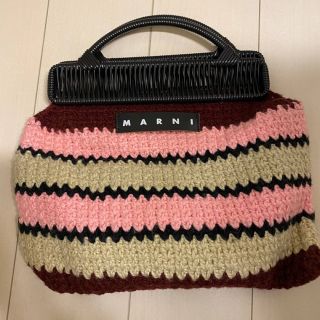 マルニ(Marni)のMARNI マルニ フラワーカフェ クロシェハンドバッグ(ハンドバッグ)