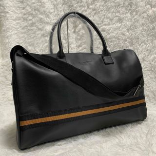 エルメネジルドゼニア(Ermenegildo Zegna)の美品 エルメネジルドゼニア 2way ボストンバッグ レザー ブラック(ボストンバッグ)