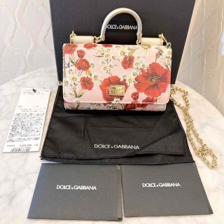 ドルチェアンドガッバーナ(DOLCE&GABBANA)の【美品】ドルチェ&ガッパーナ カードケース iPhoneケース ショルダー財布(財布)