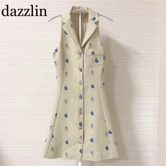 dazzlin(ダズリン)の【dazzlinダズリン】ノースリーブワンピース レディースのワンピース(ミニワンピース)の商品写真