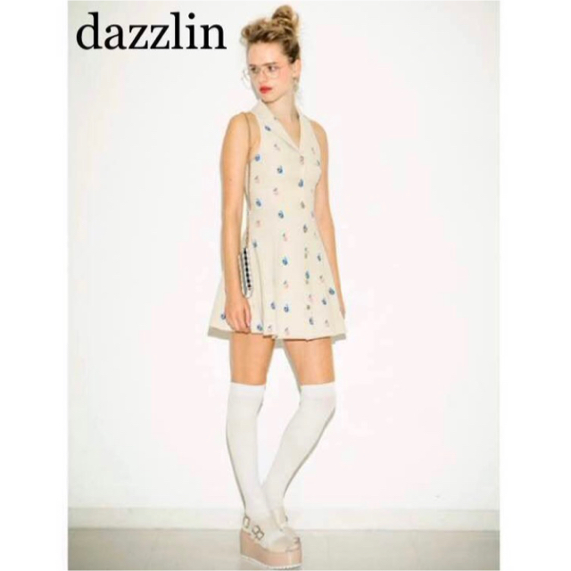 dazzlin(ダズリン)の【dazzlinダズリン】ノースリーブワンピース レディースのワンピース(ミニワンピース)の商品写真