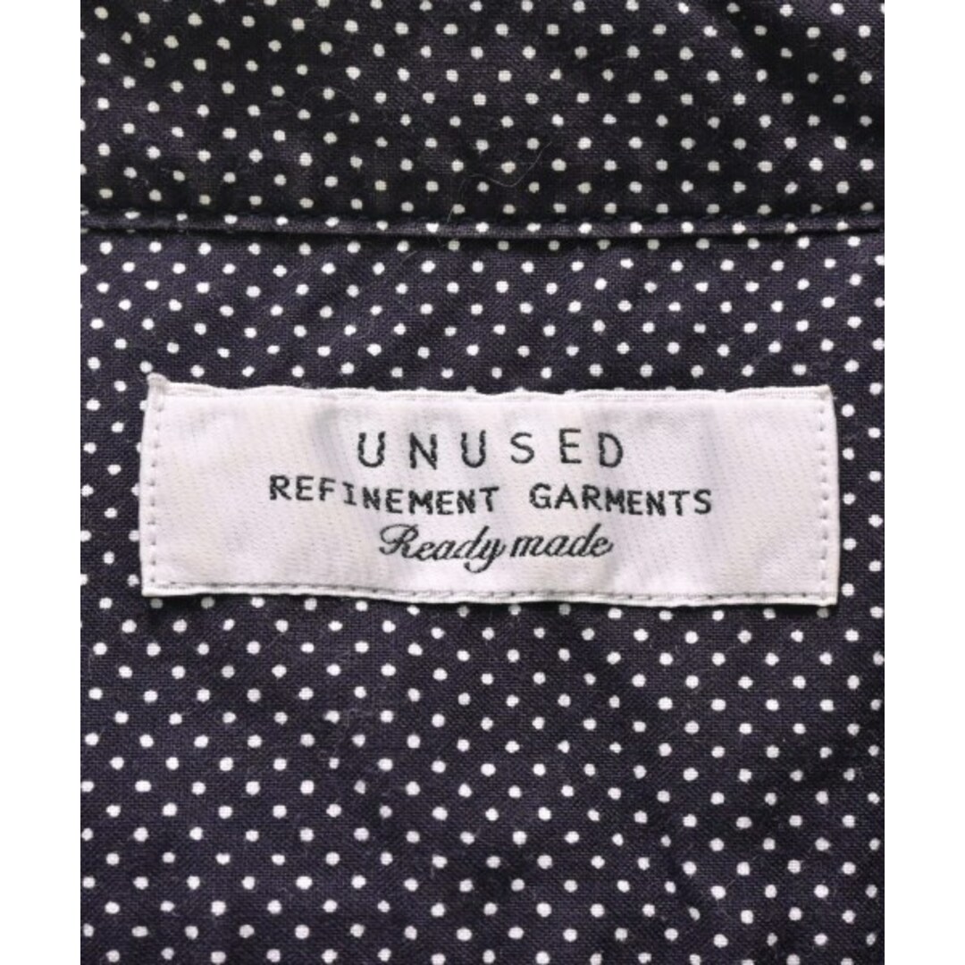 UNUSED(アンユーズド)のUNUSED アンユーズド カジュアルシャツ 2(M位) 紺x白(ドット) 【古着】【中古】 メンズのトップス(シャツ)の商品写真