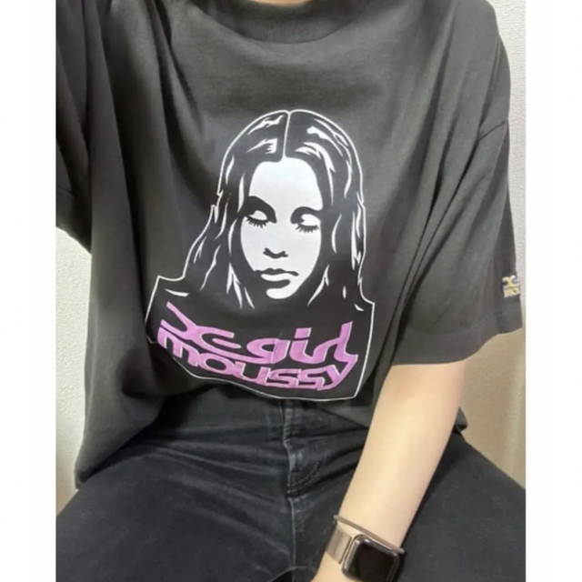 MOUSSY×X-girlコラボ♡XG FACE Tシャツ♡黒 | visitsantaflavia.it