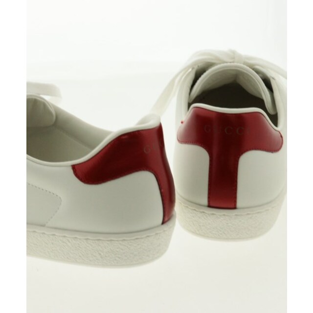 Gucci - GUCCI グッチ スニーカー 8 1/2(27cm位) 白x赤x黒 【古着